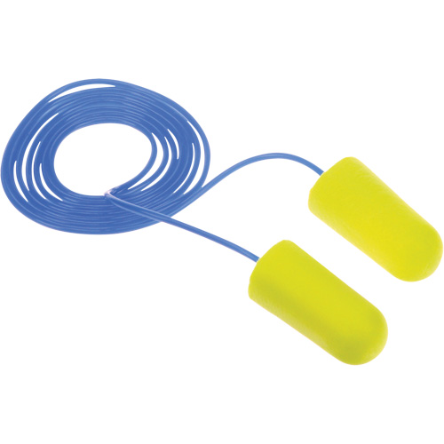 E-A-Rsoft Yellow Neon Earplugs, Bulk - Polybag, Corded Ottawa Fastener Supply