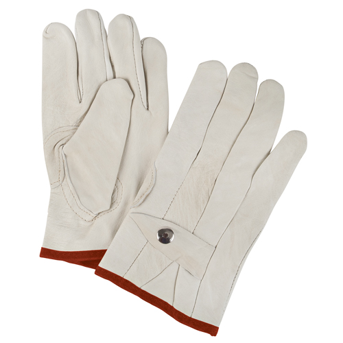 Standard-Duty Ropers Gloves, Small, Grain Cowhide Palm Ottawa Fastener Supply