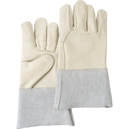 Standard-Duty Work Gloves, Large, Grain Cowhide Palm Ottawa Fastener Supply