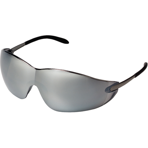 Blackjack&reg; Safety Glasses, Silver/Mirror Lens, Anti-Scratch, ANSI Z87+/Meets/Exceeds CSA Z94.3 Ottawa Fastener Supply