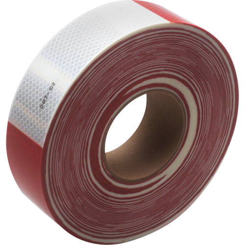 3M Scotchlite Diamond Grade Conspicuity Sheeting Series 983, 2" W x 150' L, Red & White Ottawa Fastener Supply