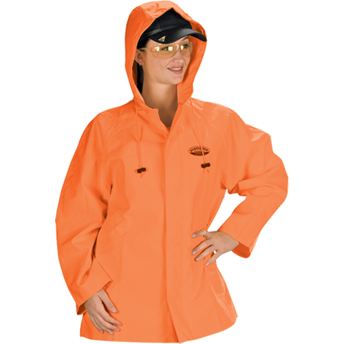 Hurricane Flame Retardant/Oil Resistant Rain Suits - Jacket, 4X-Large, High Visibility Orange Ottawa Fastener Supply
