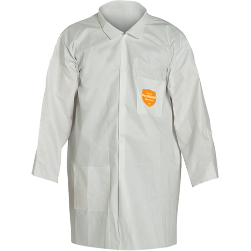 ProShield&reg; 60 Lab Coat, Microporous/Polypropylene, White, Medium Ottawa Fastener Supply
