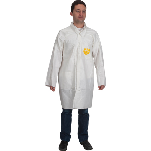 ProShield&reg; 60 Lab Coat, Microporous/Polypropylene, White, Medium Ottawa Fastener Supply