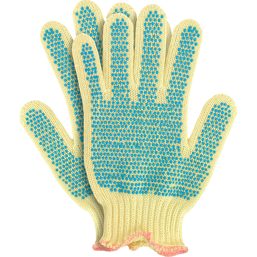 Knit Gloves with Dots, Size Small/7, 7 Gauge, PVC Coated, Kevlar&reg; Shell, ANSI/ISEA 105 Level 2 Ottawa Fastener Supply