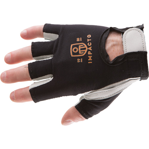 Anti-Impact Left-Hand Glove, X-Small, Goatskin/Split Leather Palm, Hook & Loop Cuff Ottawa Fastener Supply