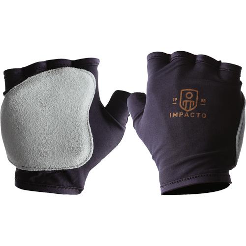 Gants antichocs sans doigts, main droite, T-petit, Paume en Cuir refendu, Poignet &agrave; enfiler Ottawa Fastener Supply