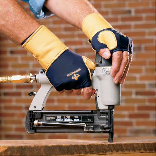 Gants de protection sup&eacute;rieure contre les impacts & les microtraumarismes r&eacute;p&eacute;t&eacute;s, main droite, Taille T-petit, Paume Cuir fleur Ottawa Fastener Supply