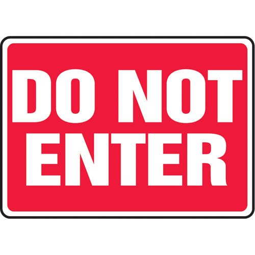 Enseigne  Do Not Enter , 10" x 14", Vinyle, Anglais Ottawa Fastener Supply