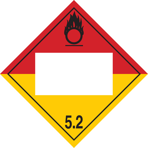 Plaque-&eacute;tiquette TMD peroxyde organique, Plastique Ottawa Fastener Supply