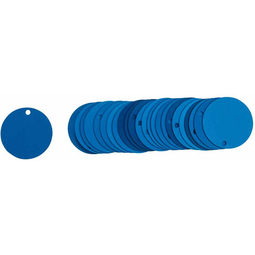 Blank Round Valve Tags, Aluminum, 2" dia Ottawa Fastener Supply