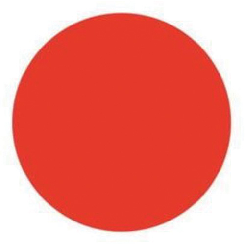 &eacute;tiquettes rondes inscriptibles, Cercle, 1,5" lo x 1,5" la, Rouge Ottawa Fastener Supply