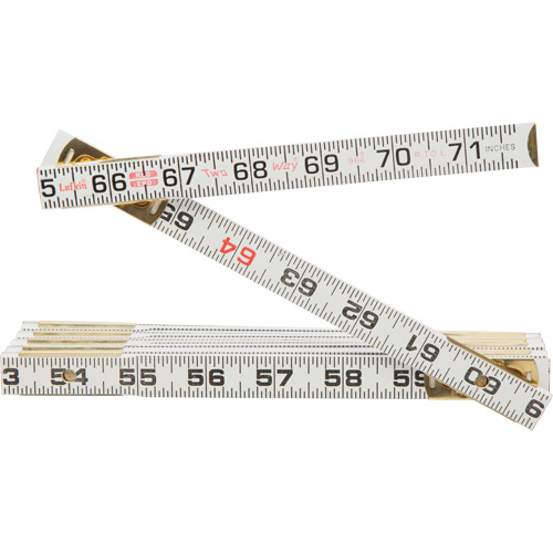 R&egrave;gle Red End Two Way, 6' lo, Bois, Graduations de 1/16" Ottawa Fastener Supply