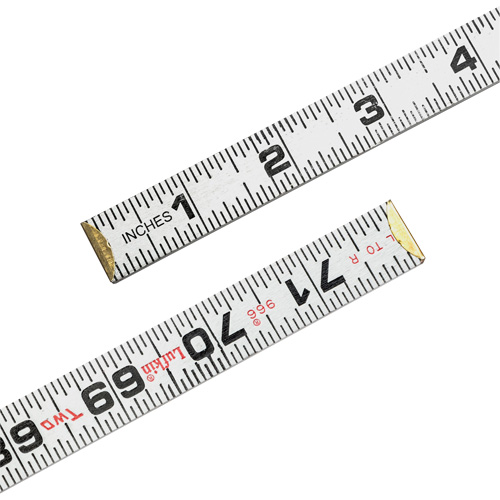 R&egrave;gle Red End Two Way, 6' lo, Bois, Graduations de 1/16" Ottawa Fastener Supply
