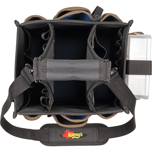 Large Electrical & Maintenance Tool Carrier, Polyester, 23 Pockets, Black Ottawa Fastener Supply