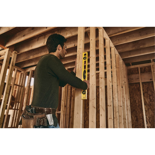 High-Impact ABS Level, I-Beam, 24" L, Plastic, 3, Non-Magnetic Ottawa Fastener Supply