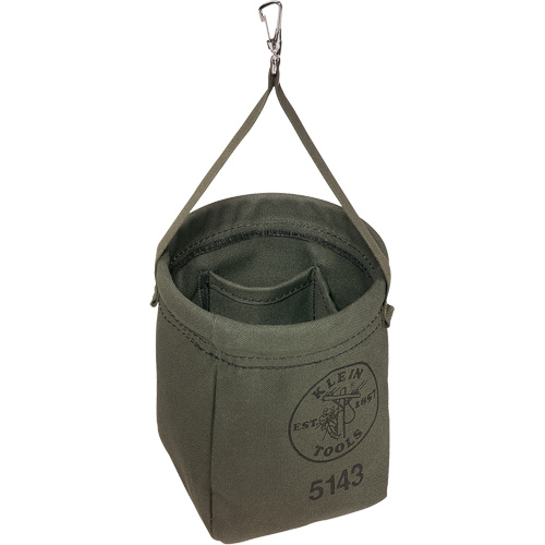 Tapered-Bottom Bag, 8" H, Canvas, Grey Ottawa Fastener Supply