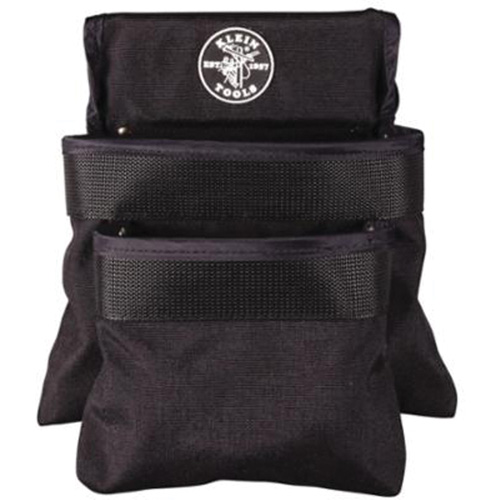 Pochette utilitaire &agrave; 2 poches s&eacute;rie PowerLine, 1000 Denier Cordura&reg;, Noir Ottawa Fastener Supply