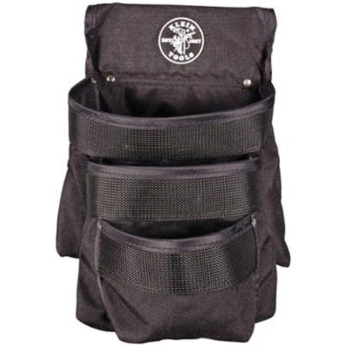 Pochette utilitaire &agrave; 3 poches s&eacute;rie PowerLine, 1000 Denier Cordura&reg;, Noir Ottawa Fastener Supply