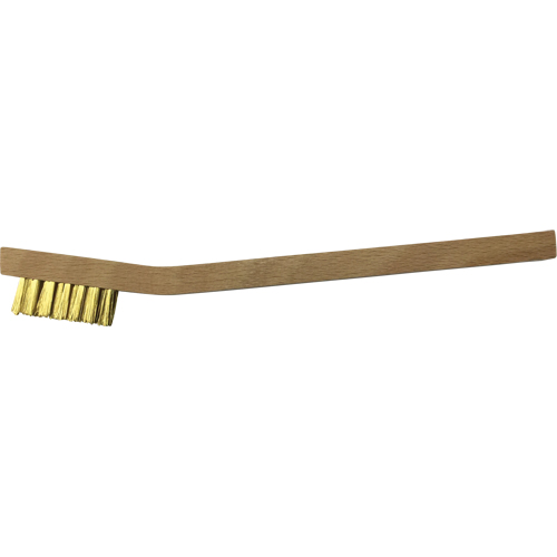 Small Cleaning Scratch Brushes, Brass, 3 x 7 Wire Rows, 7-3/4" Long Ottawa Fastener Supply