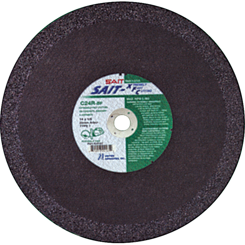 C24R Concrete High Speed Cut-Off Wheel, 12" x 1/8", 1" Arbor, Type 1, Aluminum Oxide, 6300 RPM Ottawa Fastener Supply