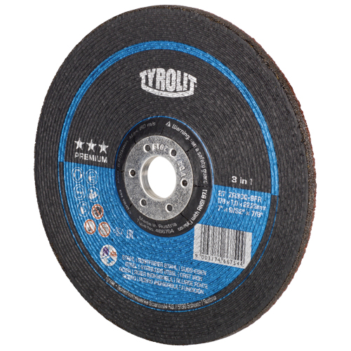Grinding Wheel, 7" x 9/32", 7/8" Arbor, Type 27 Ottawa Fastener Supply