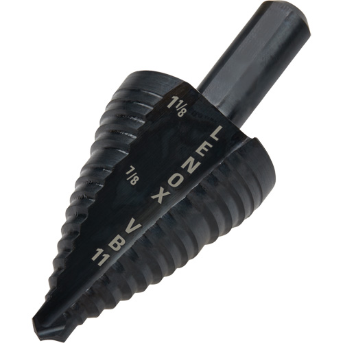 #11 Step Drill Bit, 7/8" - 1-1/8" , 1/4" Increments, High Speed Steel Ottawa Fastener Supply