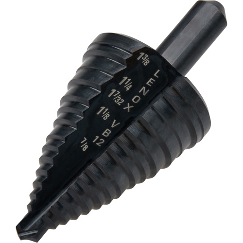 Foret &eacute;tag&eacute; no 12, 7/8" - 1-3/8", Incr&eacute;ments de 3/8", Acier rapide Ottawa Fastener Supply