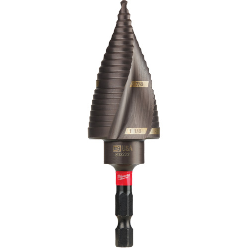 Foret &eacute;tag&eacute; #9 Shockwave Impact Duty, 7/8" - 1-1/8", Incr&eacute;ments de 1/4", Titane Ottawa Fastener Supply