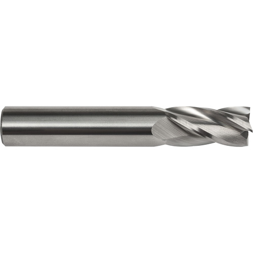 Square End Mill, 3/16" Dia., 2" L, 4 Flutes, 3/16" Shank, Carbide Ottawa Fastener Supply