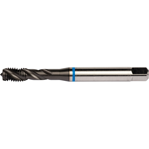Blue Shark Spiral Flute Tap, High Speed Cobalt, 1/4"-28 Thread, 3.15" L Ottawa Fastener Supply