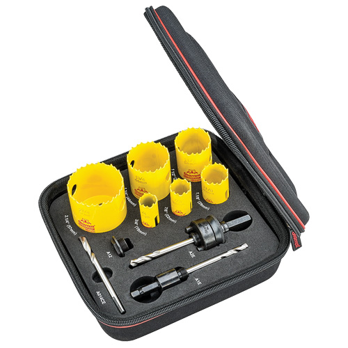 Trousse de scie pour plombier pour trou &agrave; coupe profonde, 10 morcea Ottawa Fastener Supply