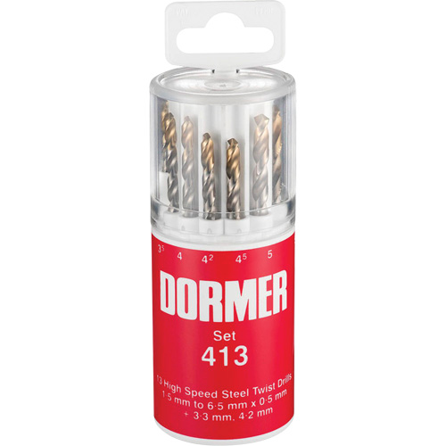 Jeu de forets courts, 13 morceaux, Acier rapide Ottawa Fastener Supply