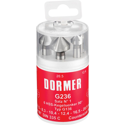 Jeu de fraises coniques 90°, 6 morcea Ottawa Fastener Supply