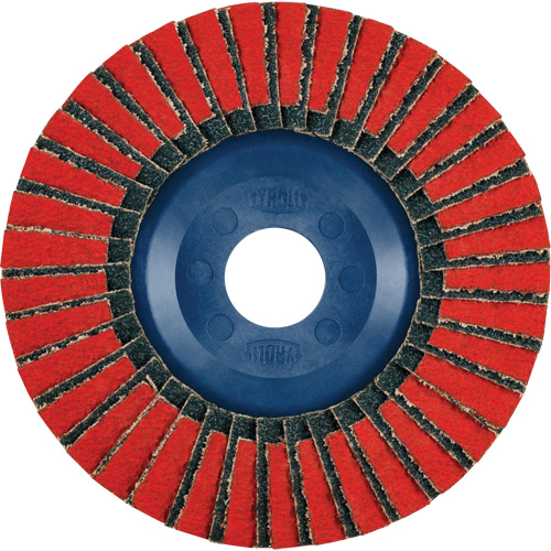 Twin Flap Disc, 4-1/2" x 7/8", Type 27, 40 Grit, Ceramic/Zirconia Alumina Ottawa Fastener Supply
