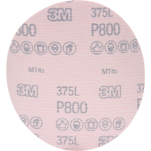 Disque &agrave; pellicule Hookit 375L, dia 6", Grain P800, Oxyde d'aluminium Ottawa Fastener Supply