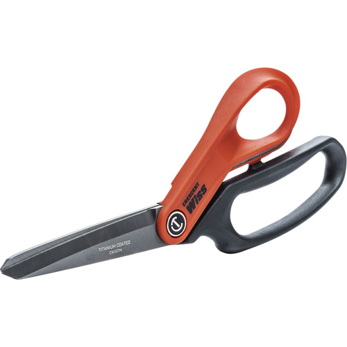 Heavy-Duty Titanium Coated Tradesman Shears, 10", Rings Handle Ottawa Fastener Supply