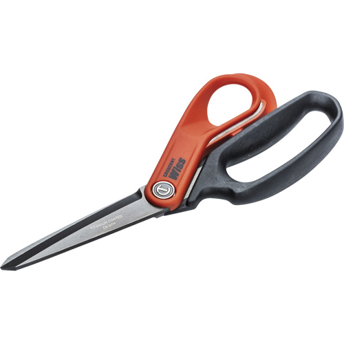 Heavy-Duty Titanium Coated Tradesman Shears, 10", Rings Handle Ottawa Fastener Supply