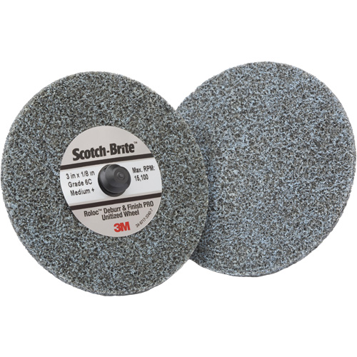 Roloc Deburr & Finish Pro TR Unitized Wheel, 2" x 1/4", Medium Grit, Ceramic Ottawa Fastener Supply