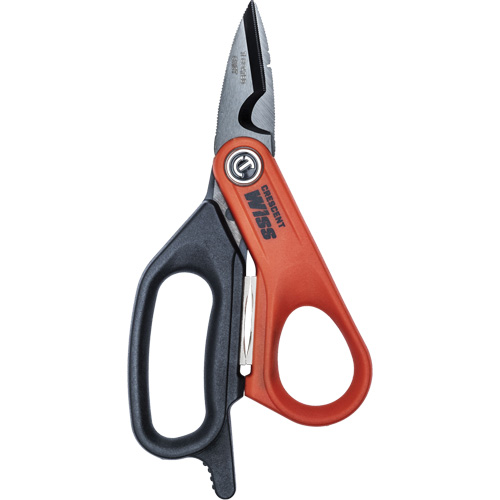 Electrician's Data Shears, 6", Rings Handle Ottawa Fastener Supply