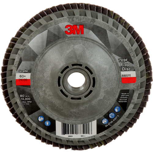 769F Quick Change Flap Disc, 4-1/2" x 5/8"-11, Type 27, 60+ Grit, Ceramic Ottawa Fastener Supply