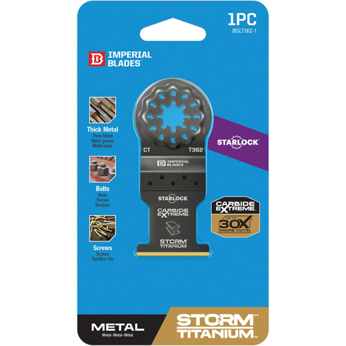 Lame en titane pour le m&eacute;tal Carbide Extreme Storm Starlock Ottawa Fastener Supply