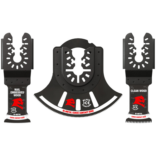 3-Piece Universal Fit Bi-Metal Oscillating Blade Set Ottawa Fastener Supply
