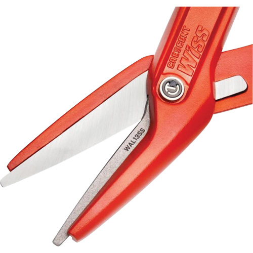 Cisaille d'&eacute;tain en aluminium dentel&eacute; de 13" avec poign&eacute;e tremp&eacute;e, Longueur de coupe de 3", Coupe Droit Ottawa Fastener Supply