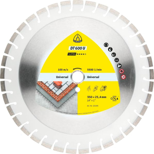 DT 600 U Supra Large Diamond Cutting Blades Ottawa Fastener Supply