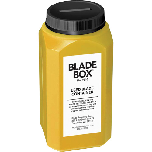 Contenant pour lames us&eacute;es Ottawa Fastener Supply