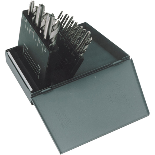 Jeu de forets courts & taraud moyens manuel HT18, 18 morcea Ottawa Fastener Supply