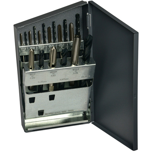 HTGP Metric Jobber Drill & Hand Tap Set, 18 Pieces Ottawa Fastener Supply