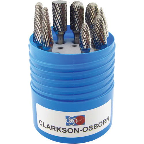 Jeu de fraises en carbure &agrave; coupe agressive, 8 morcea Ottawa Fastener Supply