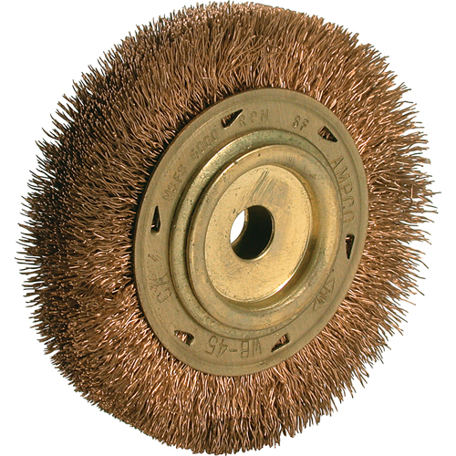 Brosse &agrave; fils cr&ecirc;p&eacute;s pour outils &eacute;lectriques, 6" dia., Arbre 5/8" Ottawa Fastener Supply
